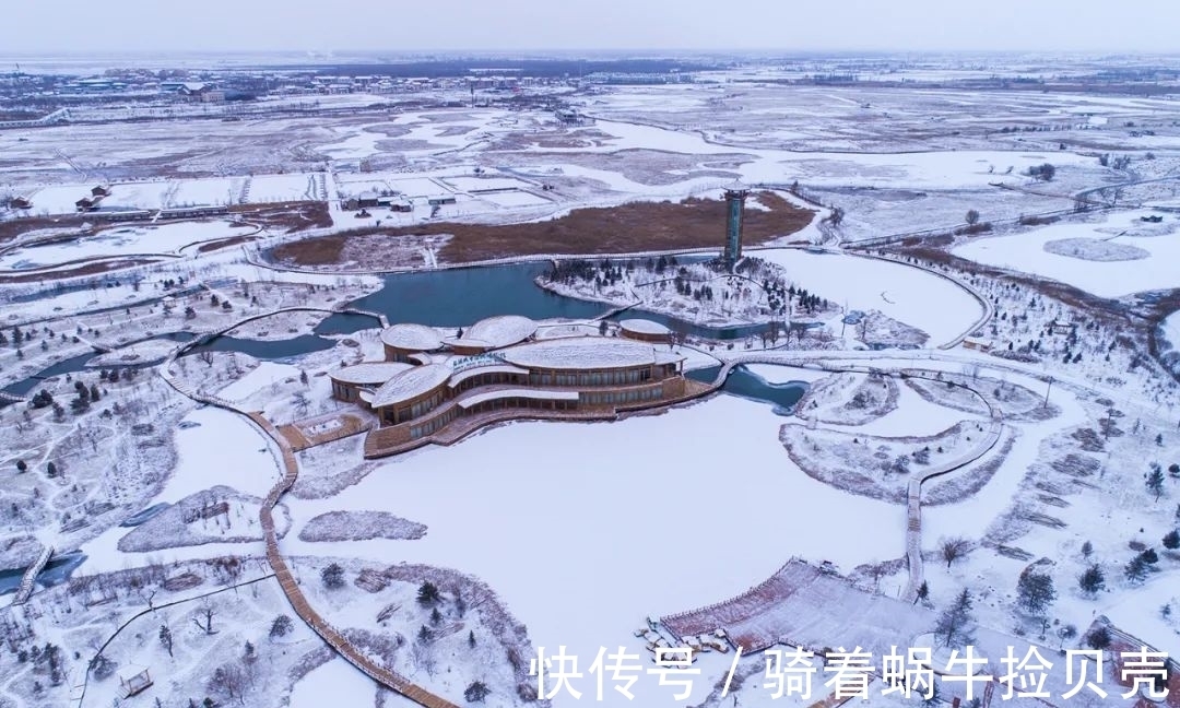 青雾#雪落甘州,诗意雪景美如水墨画!