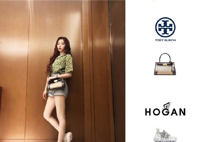 牛仔|孔雪儿不做腿模可惜了!穿牛仔短裤都洋气,“丝袜”美腿让人羡慕