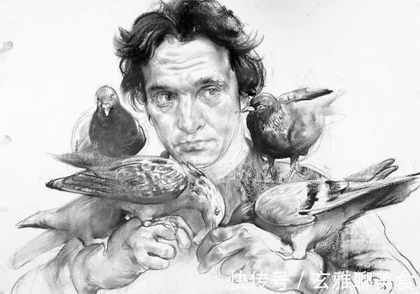 尼古拉&俄罗斯绘画大师级的素描和油画,恰到好处的美