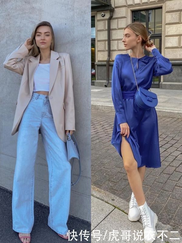 俄罗斯美女厉害了，3招打造小个子出街穿搭，优雅与显高全都要