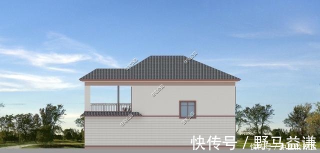 通透亮堂|回村盖房，这套14×15米户型火了，独立厨房配上凉亭就是好看！