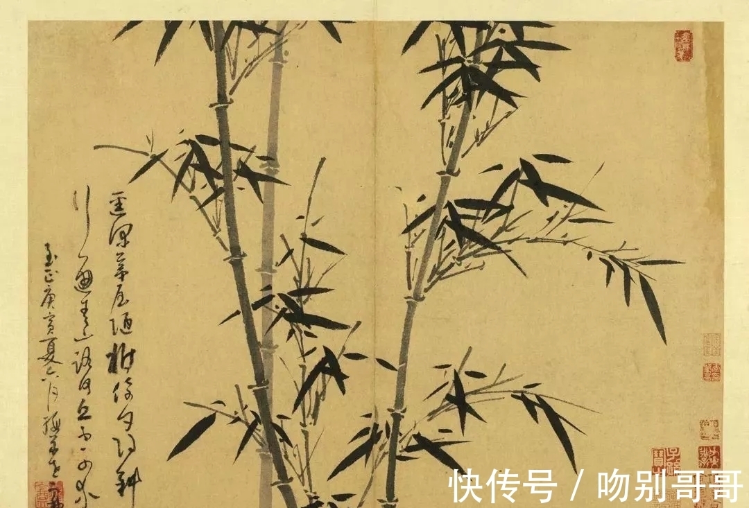 画竹!吴镇画竹,超凡脱俗!