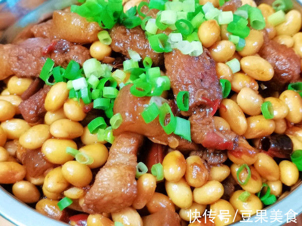 最对胃口的人气家常菜黄豆焖肉
