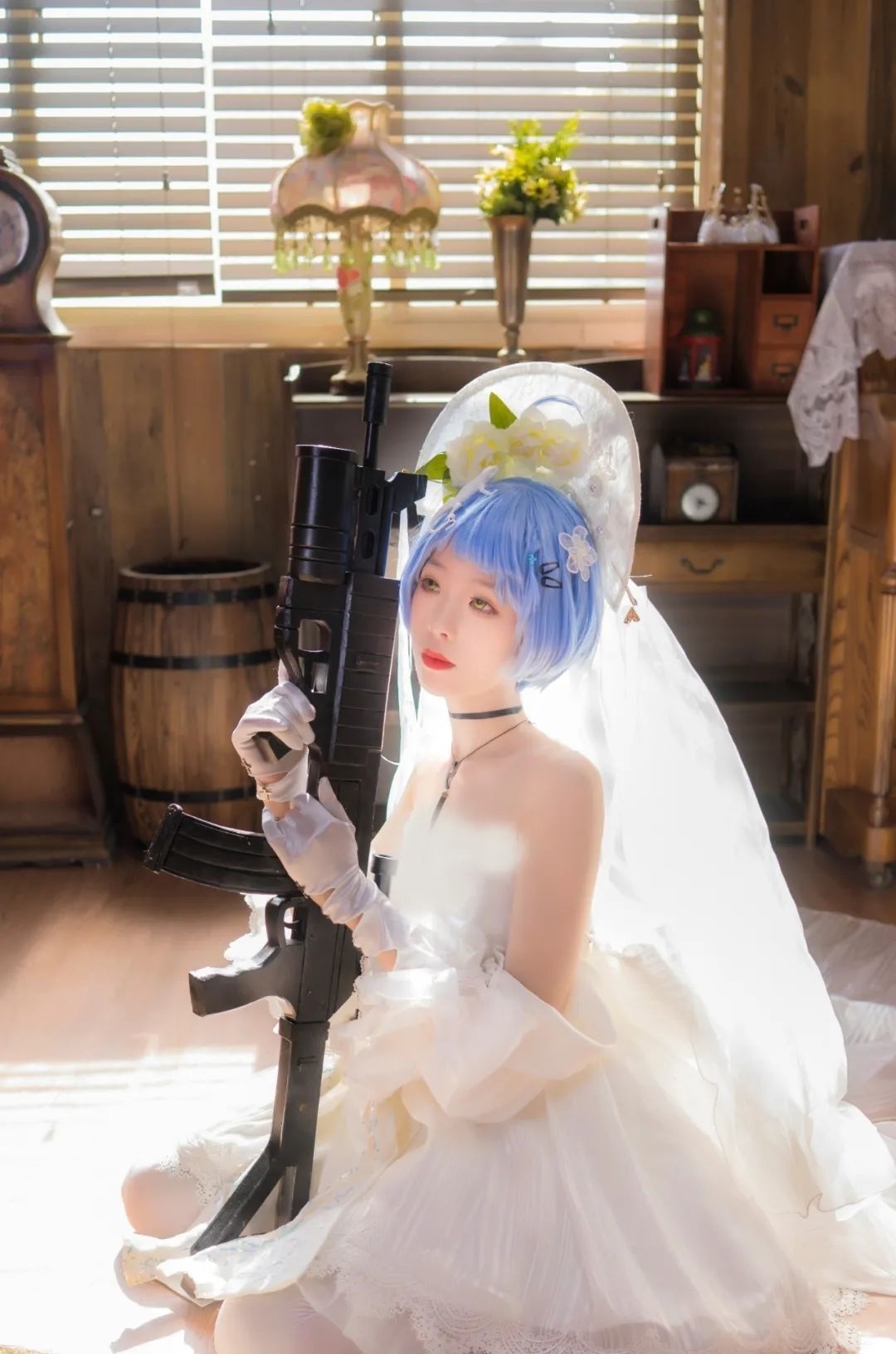 少女前线|cos：少女前线花嫁cos正片，指挥官，准备战斗吧