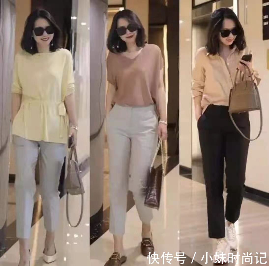 搭配|这才是适合40岁女性的穿搭,兼顾着优雅和简约,营造出高级感