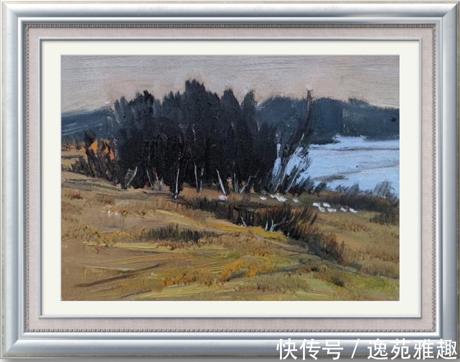 x60$「作品欣赏」心中有旷野，所画皆美景，油画艺术家殷国海作品欣赏