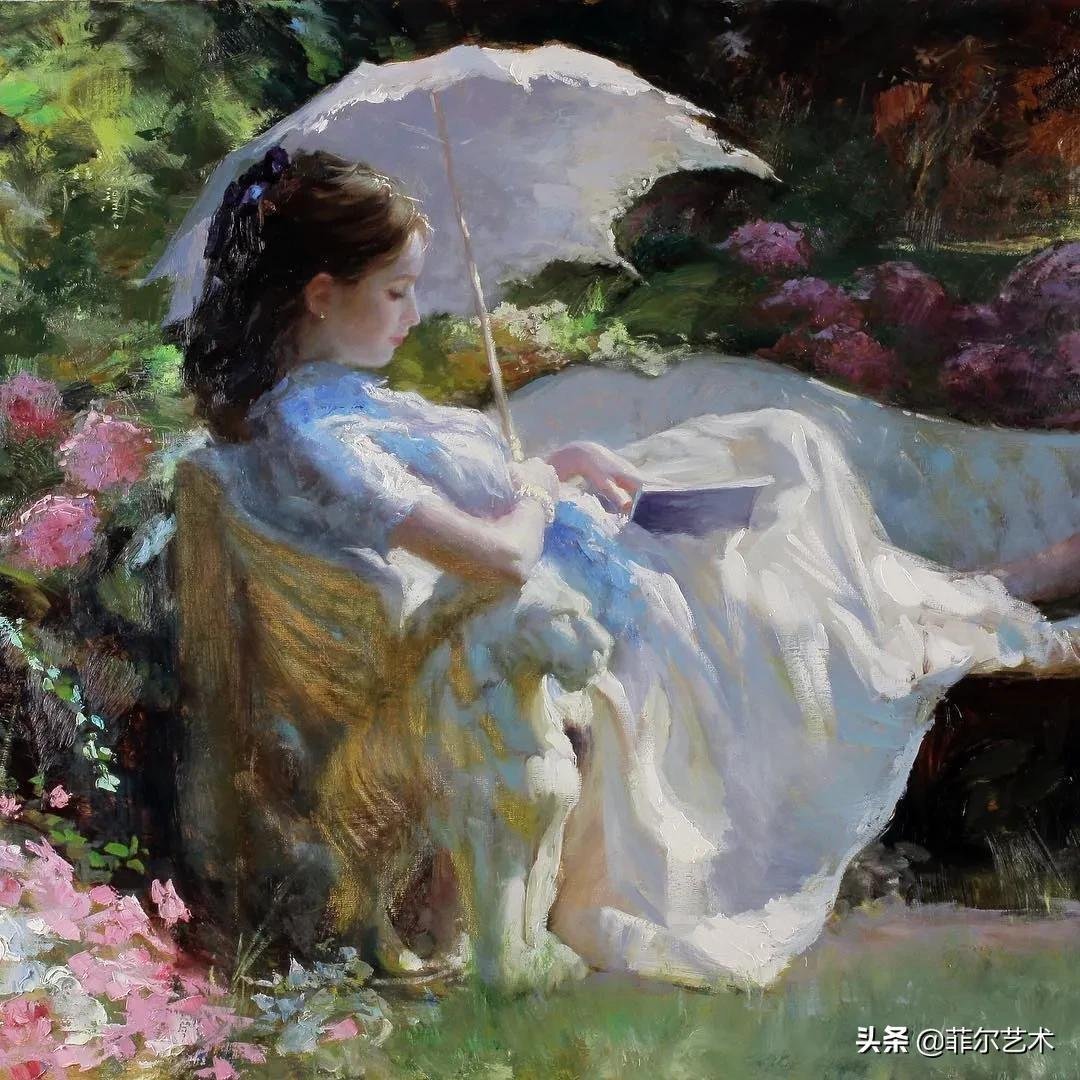 哈巴罗夫斯克&犹如花朵绽放,美得让人难忘~俄罗斯画家人物油画作品欣赏