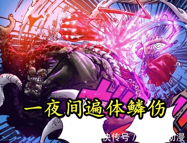 浮空|海贼王:几十年不死之身,一夜间遍体鳞伤,凯多被削的太惨了