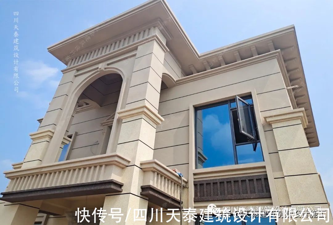 完工|四川自贡三层欧式乡村别墅完工实景 农村别墅自建房 自贡施工队