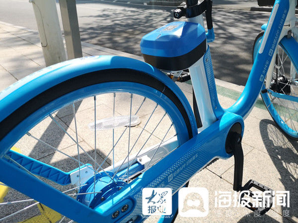 哈啰第五代单车在临沂首次展示可通过手机App一键锁车