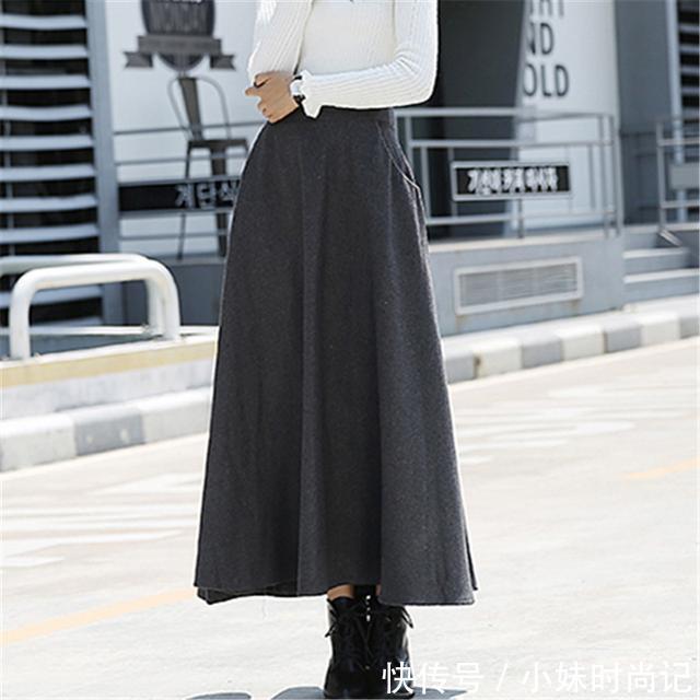 长裙 时尚优雅半身裙,冬天就爱穿美裙