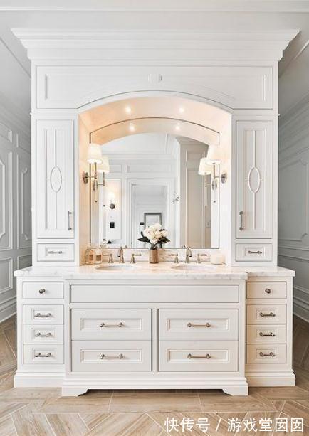 卫生间|洗漱台上方还可以这样打柜?做个弧形顶,懂行的一看就说好!