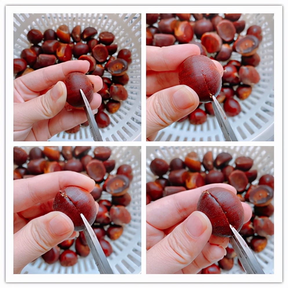 板栗最好吃的做法,香甜绵软,学会窍门,开口快,剥皮容易!