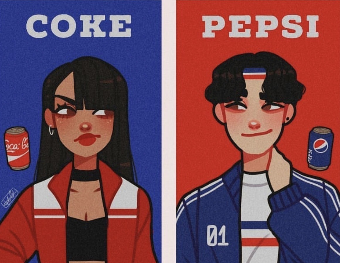 动漫|国外画师眼中的“汽水拟人化”,芬达无敌美少女,可乐CP真养眼