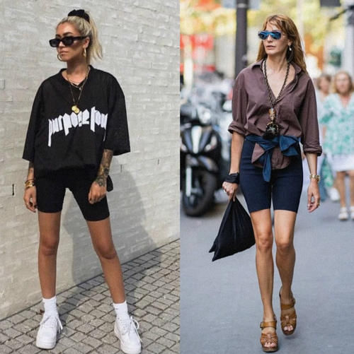 今春火了一种穿法，叫“长衫＋单车裤”，七分高调、三分潮，好美