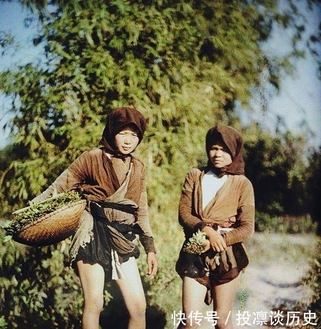 法属时期|100年前河内珍贵彩色老照片：犹如中国城镇，当时人们写汉字