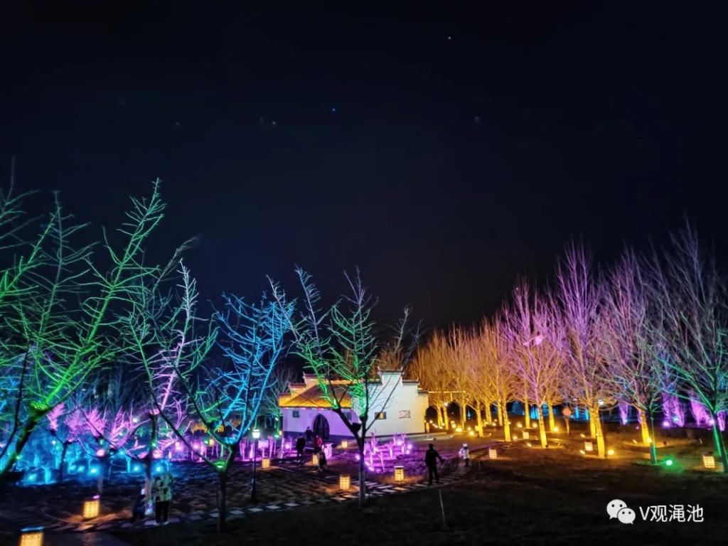 城门|渑池的斑斓夜色