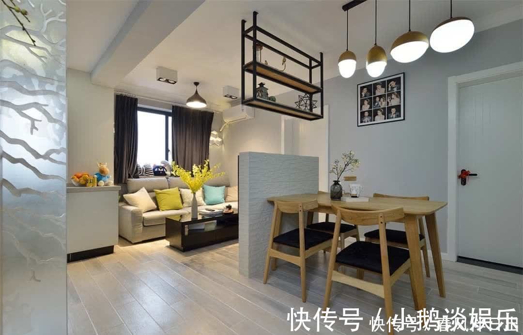婚房|小夫妻20万打造48㎡婚房，卧室隔出次卧，客餐厨空间共用，牛！