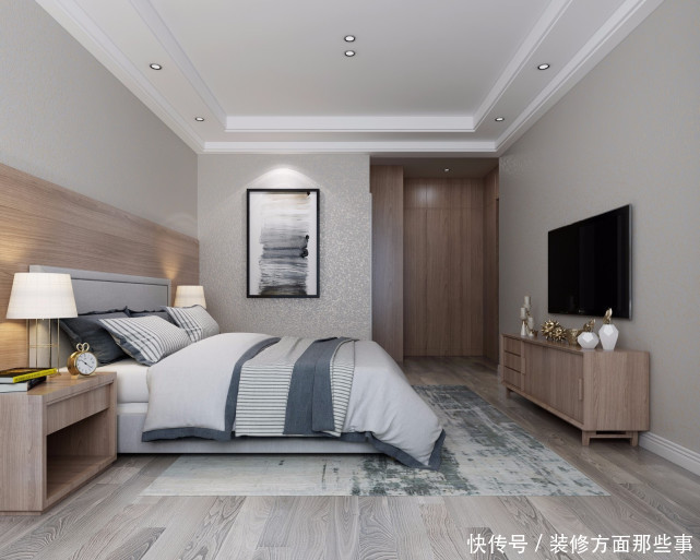 三居室|108平现代风三居室,洁舒适,为空间添了一份的清新