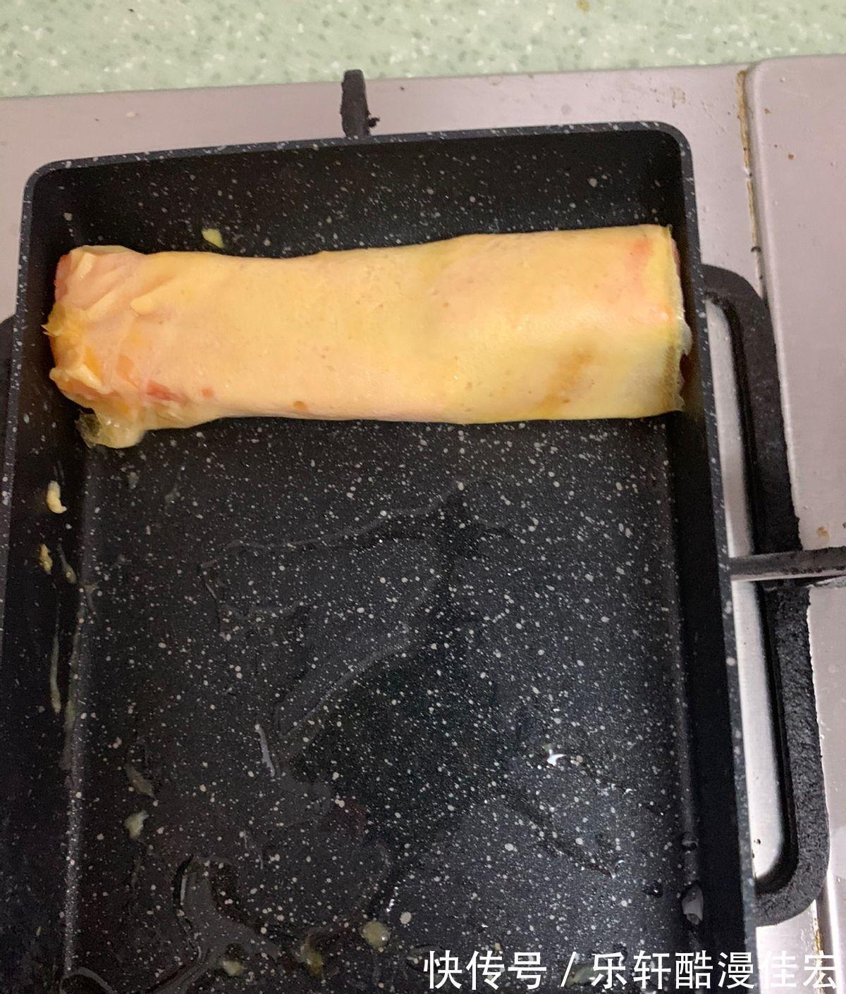 在家制作日料中的厚蛋烧，鲜香可口，制作简单还有营养