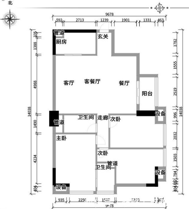 卫生间|130㎡中式风屋子，实现高级品质需求
