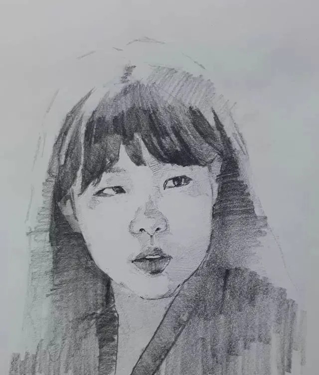 素描##尚唯美画室#大气的素描就是抓住大关系之后,细节你随意