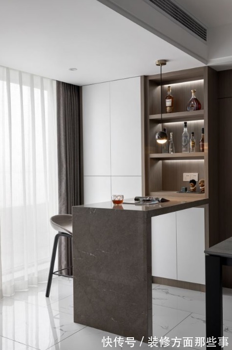 书房|140平现代风3室2厅,开放式的设计更加开阔通透