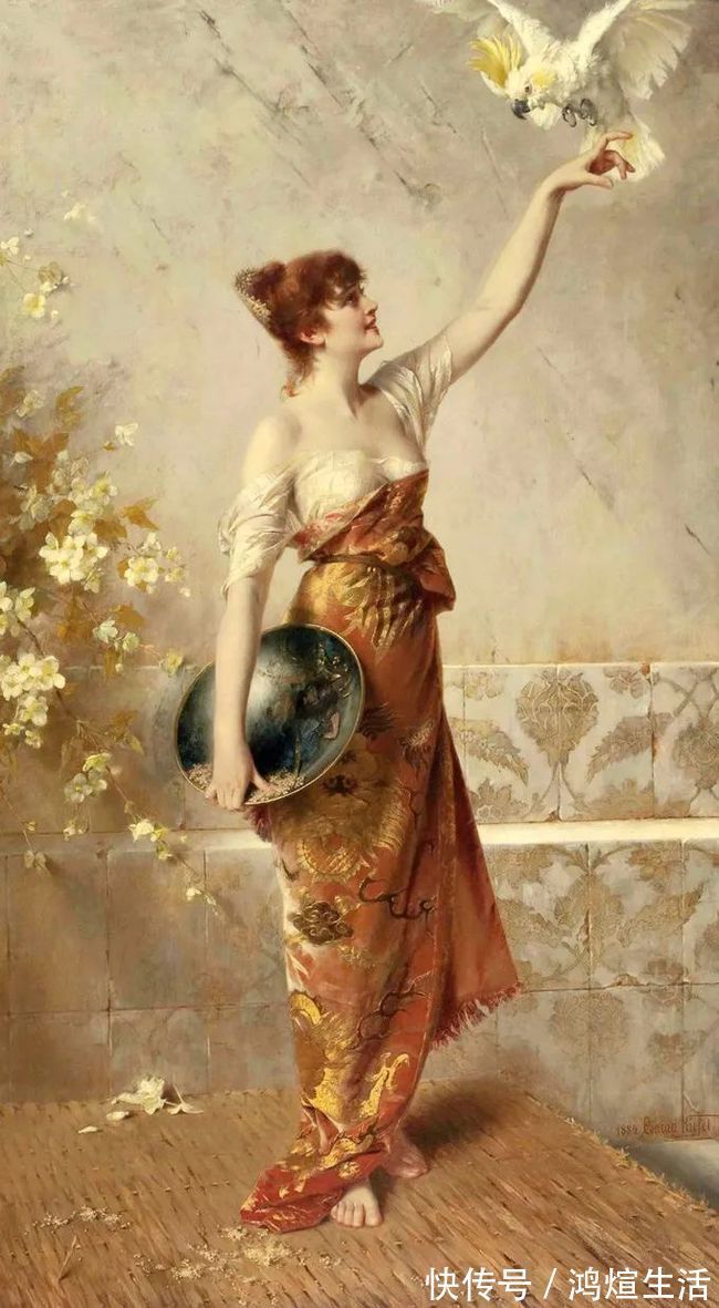 康拉德|德国画家康拉德笔下 细腻的年轻漂亮女子,真心的美!