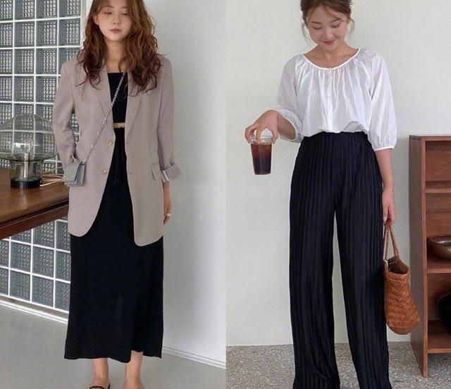 早秋|早秋韩式穿搭太美了, 休闲中有点小慵懒, 穿起来养眼舒适