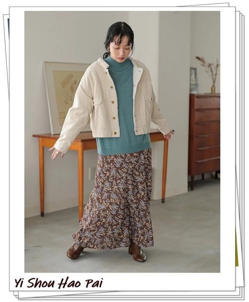 不同颜色灯芯绒外套的早春穿搭20例！轻便又温暖，时髦又好看