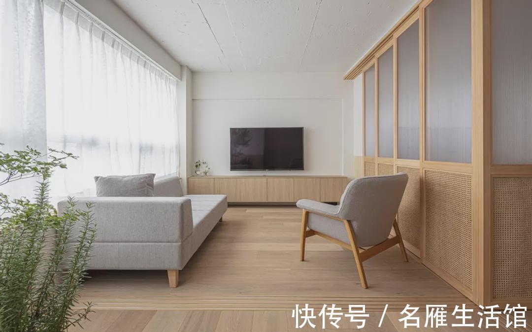 切割|82㎡都是智慧,拆除全屋隔墙,吊轨门切割空间,多出来5㎡储藏室