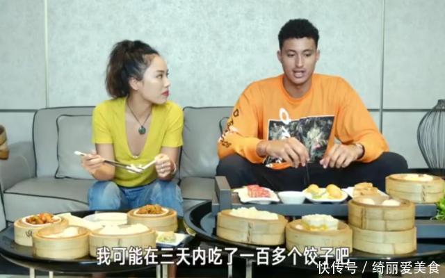 库里|NBA吃货遇上中国美食库兹马吃100个饺子,字母弟一人吃9桶泡面
