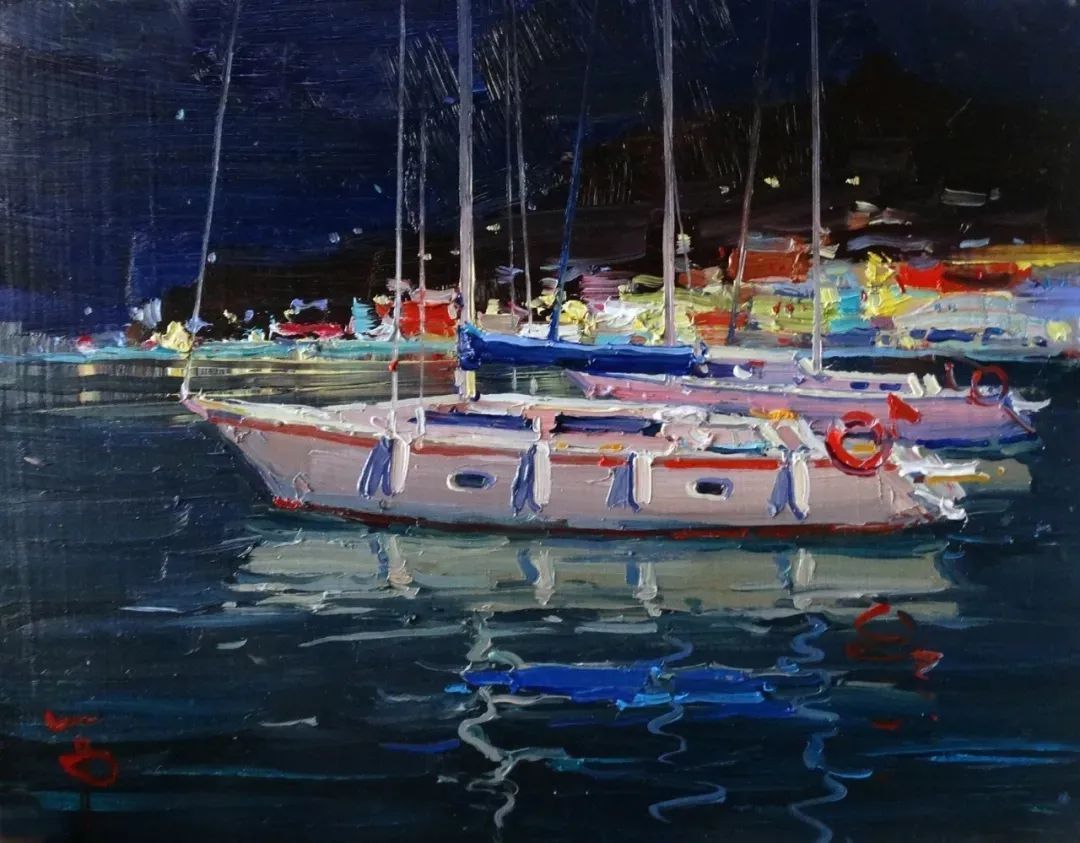 露台&不起眼的房子、简单的露台、普通的小路 他都画得如此出彩!