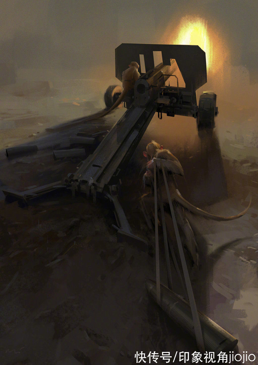 jiojio$粗犷笔触的CG插画艺术，每一幅画都很有故事感，色感超强