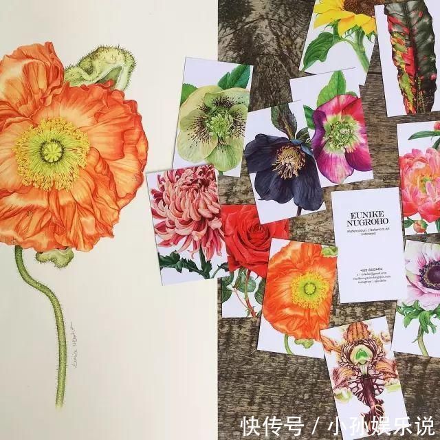 花卉#一位全职妈妈喜欢疯狂画画,教你画水彩花卉
