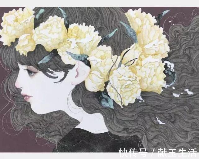 铅笔#她的铅笔插画，画出每个女孩的心声，美到让人陶醉~