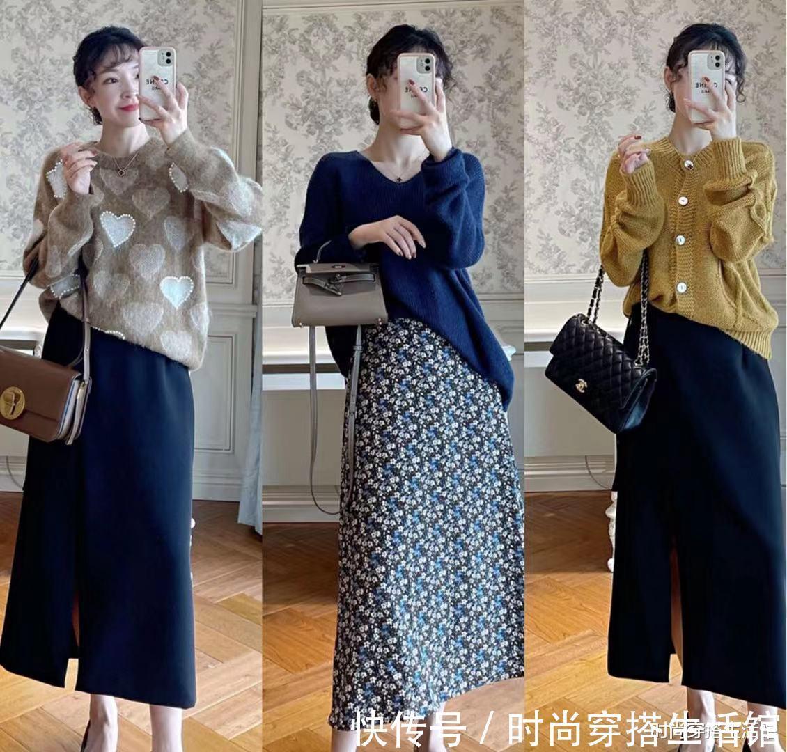 秋天|立秋后,半裙不用买太多,有这“5条”就够了,搭毛衣外套都好看
