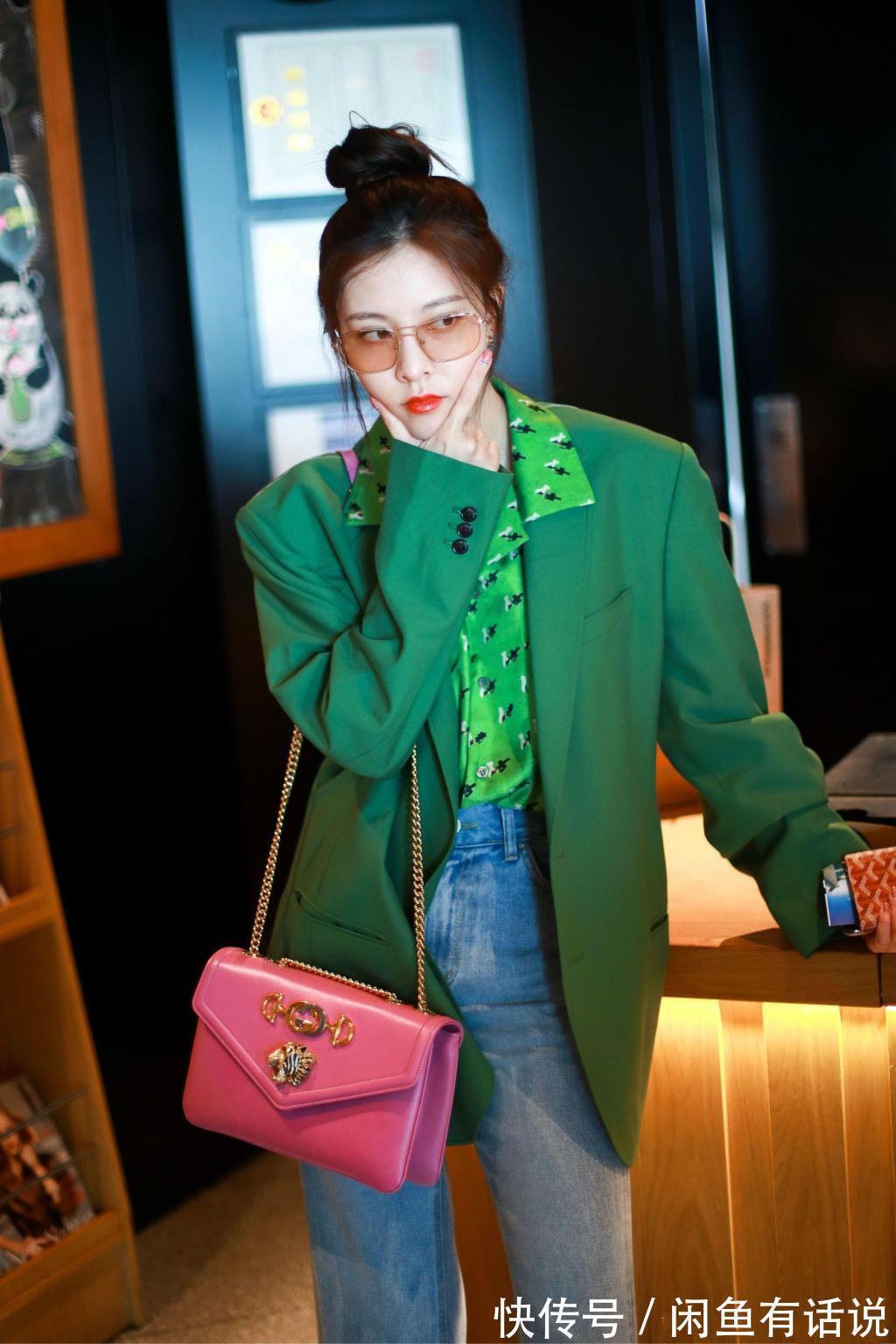 tips|苏芒不愧时尚大佬,“死亡粉配绿”穿出高级感,换一般人早丑哭了