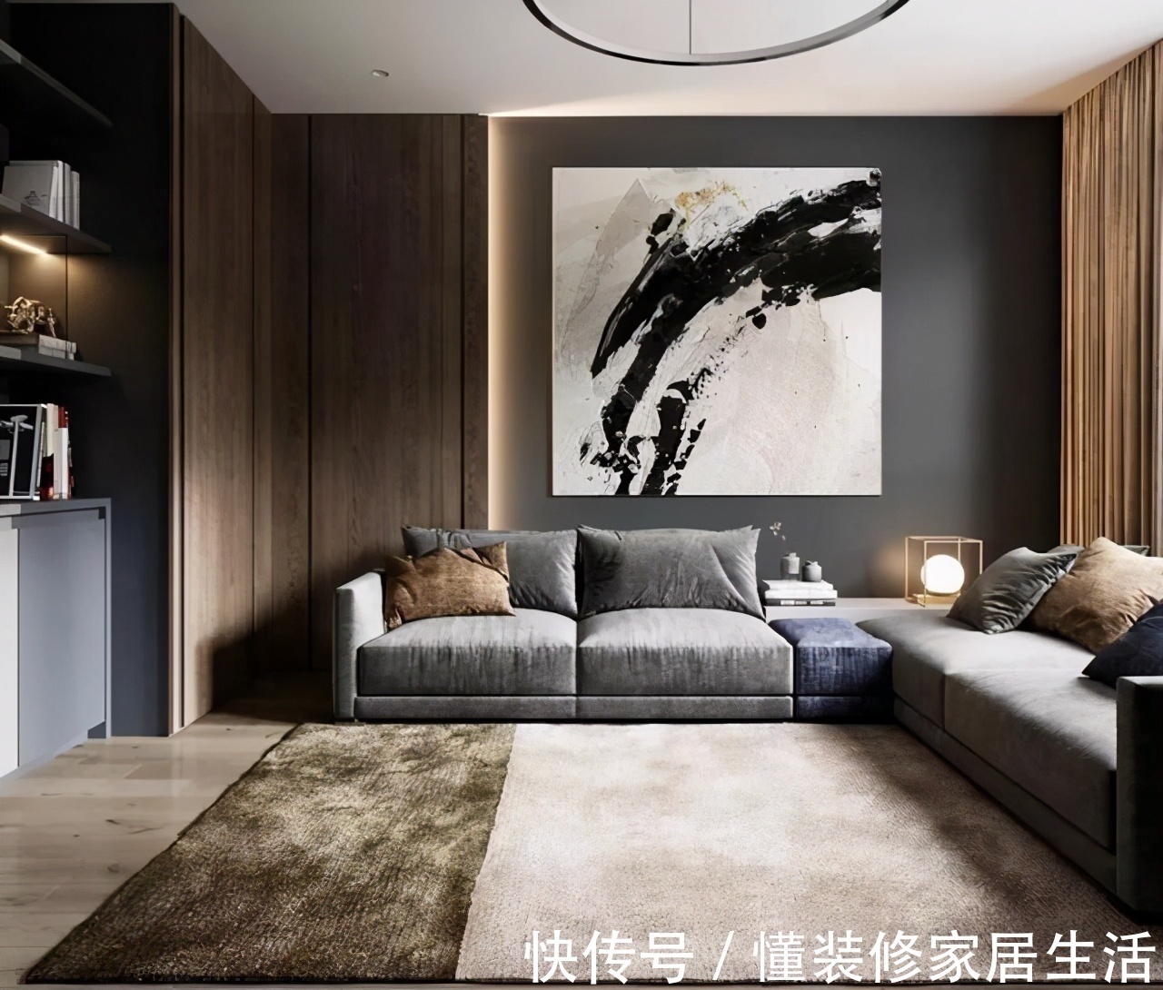 老三件儿|越来越多家庭客厅不再装电视了,现在流行这样装,时尚又大气