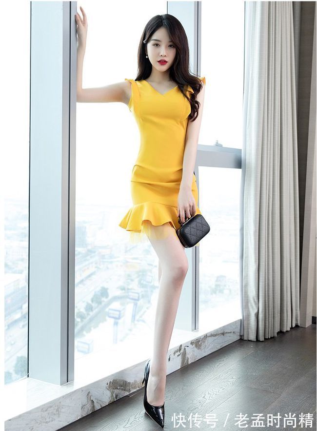 可甜可盐|一款特色的鱼尾包臀裙,展示自己娇艳的气质,冠压群芳风华绝代