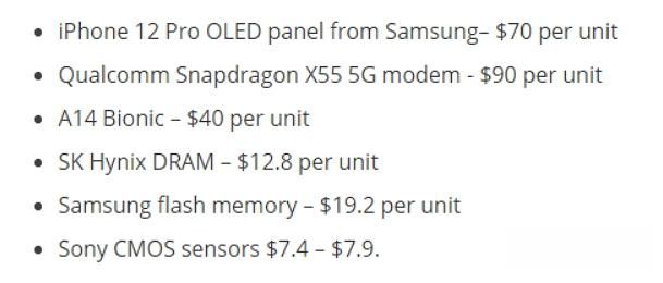 最贵|iPhone 12 Pro最贵组件是高通X55基带芯片