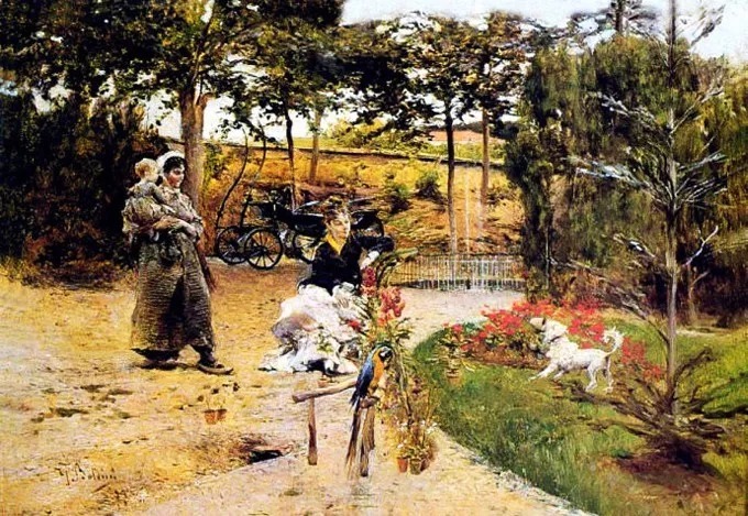 博尔迪尼$意大利画家博尔迪尼笔下的女子,女人味十足