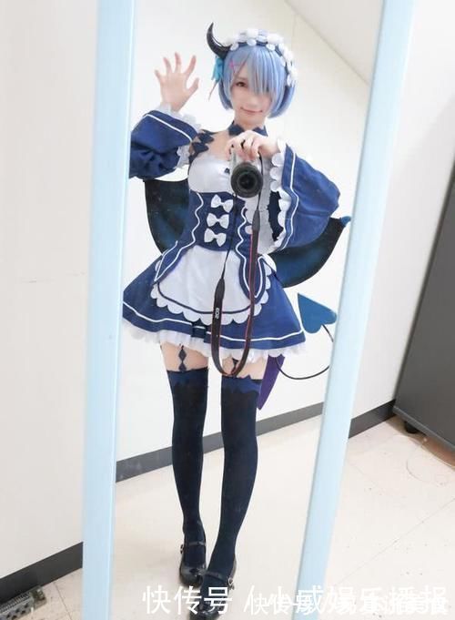 小恶魔雷姆|中国妹子cos小恶魔雷姆,连这个小细节都没错过,太敬业了