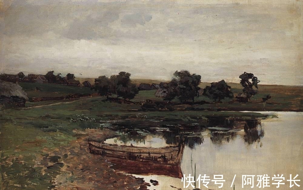 忧郁美|列维坦:一向以忧郁美画风著称,但也画过几幅艳丽愉悦的风景油画