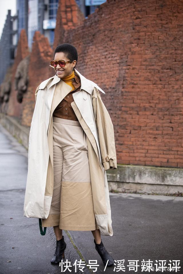 大衣+阔腿裤的搭配真霸气，穿着这两种单品，气场可太强势了