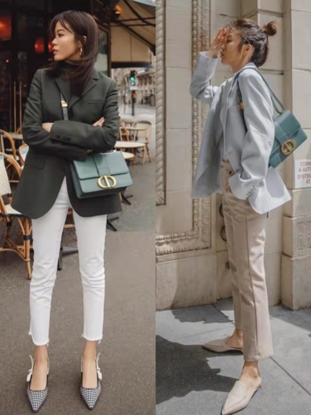 阔腿裤 ?阔腿裤过时了,今年秋天流行的是“九分裤”,青春时尚谁穿谁美