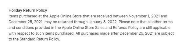ip不含国行!苹果官网无理由退货时限调整为最长81天
