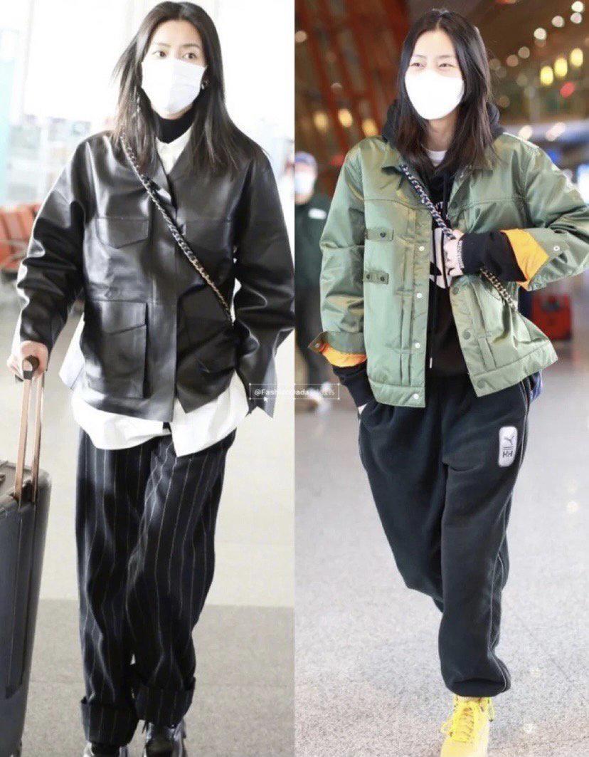 大表姐刘雯近日秋冬街拍私服, 穿搭时尚超有品味, 超模表现力瞩目