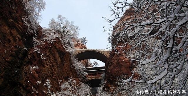 亮瞎了我的眼——河北“苍岩山悬空寺”雪景