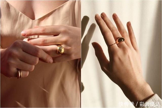  夏季金色饰品搭配小诀窍，圆环戒指、耳环、手链，一扫土豪味！